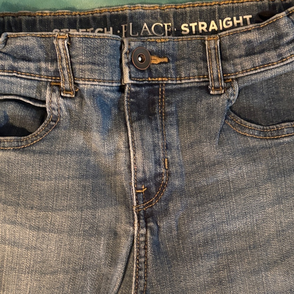 PLACE Men’s Straight Jeans in Faded Blue